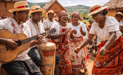 Scenic landscapes of Isalo National Park Madagascar, featuring dramatic sandstone formations and wildlife