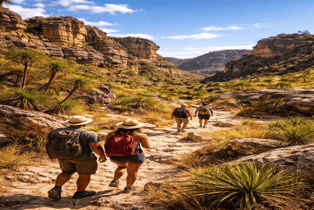 Explore lush rainforests and spot rare wildlife including lemurs, chameleons, and tropical birds.