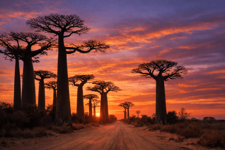 Avenue of the Baobabs Sunset – West Madagascar Scenic Tour