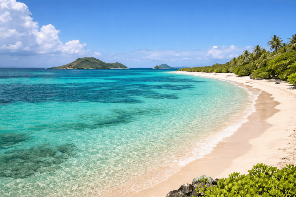 Emerald Sea turquoise lagoon near Diego Suarez in Northern Madagascar