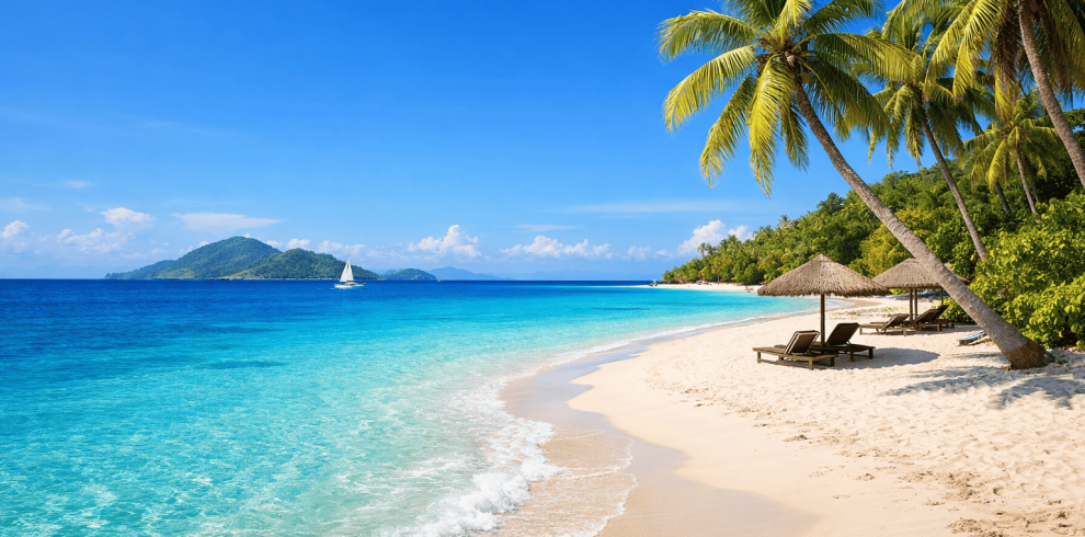 Nosy Be tropical beach in Northern Madagascar